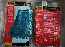 (2) Rubbermaid T852-06 Web Foot Microfiber Tube Mop Head Medium
