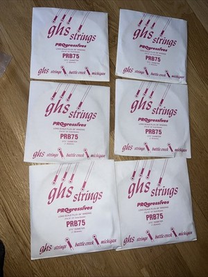 ghs progressives Bass  Strings, 6 pcs PRB 75 Standard Long  075  Diameter 1.904