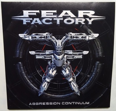Fear Factory Aggression Continuum 2LP blue ocean white marbled Vinyl 300 copies