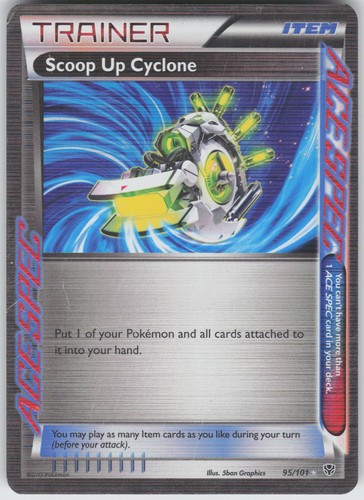 Scoop Up Cyclone Holo Rare Ace Plasma Blast 95/101 MP