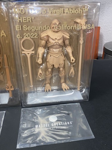 Virgil Abloh MOTU Set 3 Mattel Creations "She, Her, Woman" NIB He-Man Skeletor+! - Bild 5 von 6