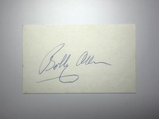 Bobby Allison Signed 3x5 Index Card Autograph NASCAR Champion HoF No COA