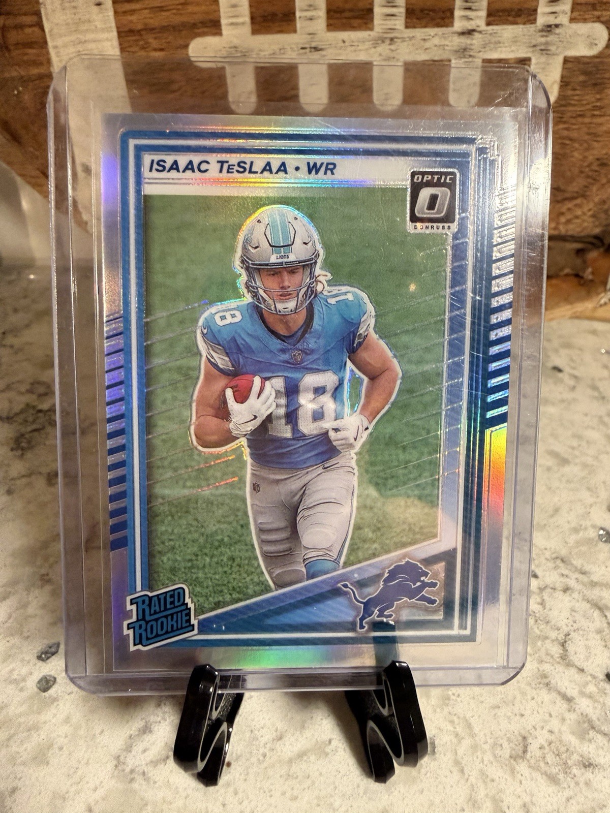 2025 Panini Donruss - Rated Rookie Isaac Teslaa #338 Optic Preview Holo Prizm...