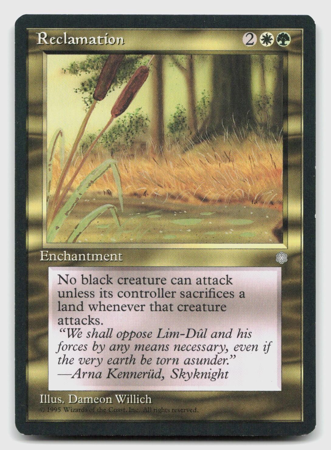 Reclamation Rare Ice Age Magic: The Gathering Near Mint