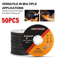 50PCS 5" 125mm ULTRA THIN METAL CUTTING BLADE DISC FOR STEEL & STAINLESS ANGLE