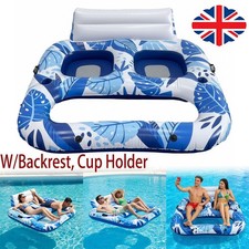 Inflatable Pool Floats Adult PVC Lazy Hammock Pool Floats Floating Lounge Chairs
