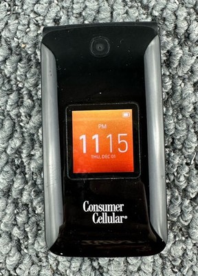 Alcatel GO FLIP 4044L 4G LTE Black Locked Consumer Cellular Flip Camera Phone