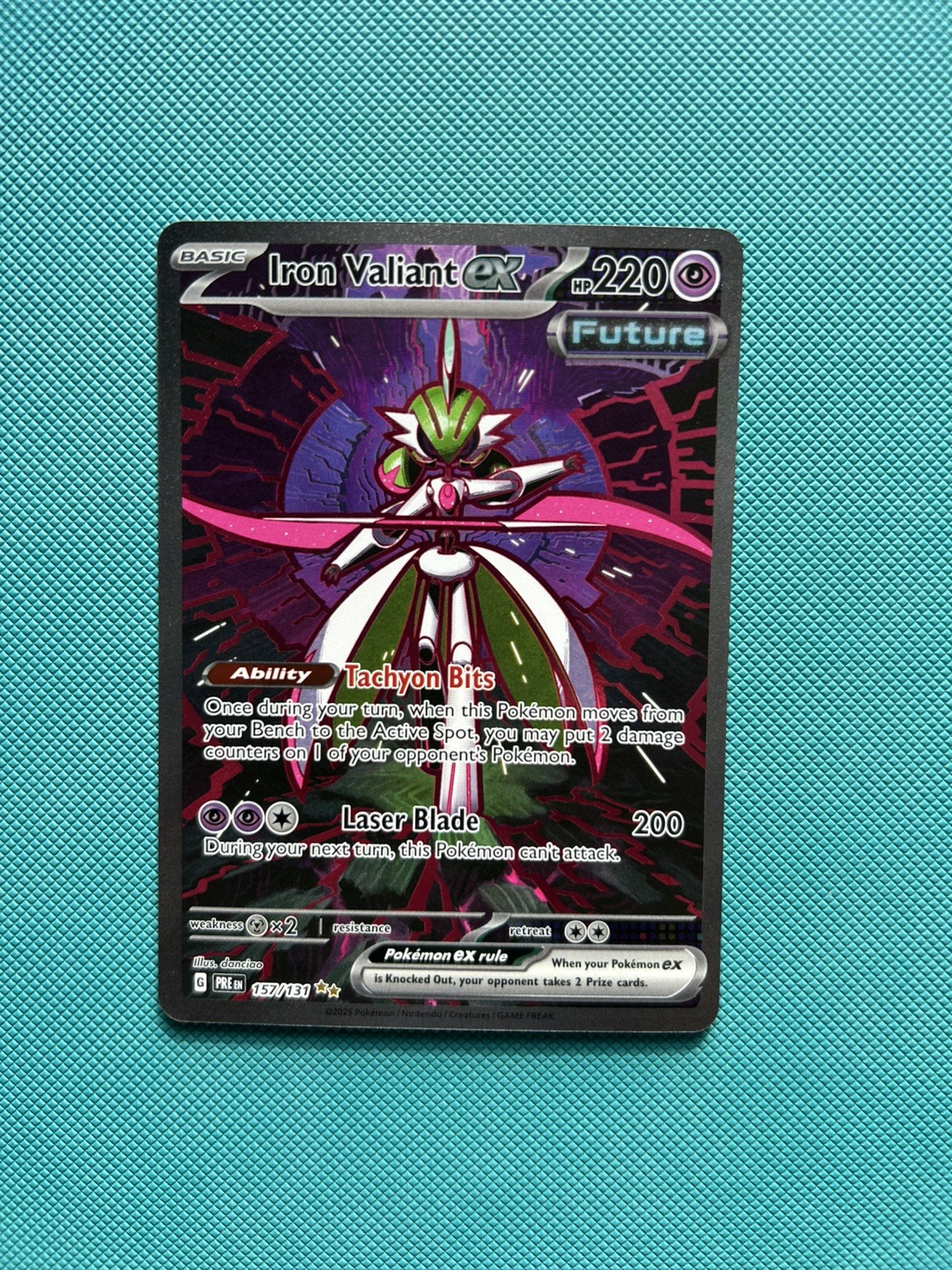 Pokemon TCG Iron Valiant ex 157/131 SIR Prismatic Evolutions NM
