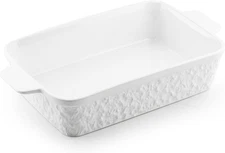 Casserole Dish for Oven, 4.2 QT Baking Dish, 9X13 Large Porcelain Baking Pan, Du