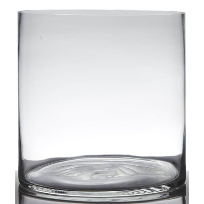matches21 - Vaso in vetro con cilindro decorativo, rotondo, 1 pezzo, 10 x 40 cm, 3 misure
