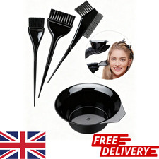4Pcs Hair Dye Brush Set with Mixing Bowl Tint Comb Kit for Salon or Home Use