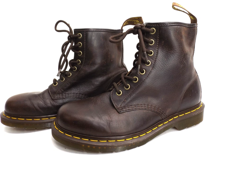 Dr Martens 11822 The Original Botas de Cuero Airwair Marrón - Damas 9 - Hombres 8 Foto 2 de 4