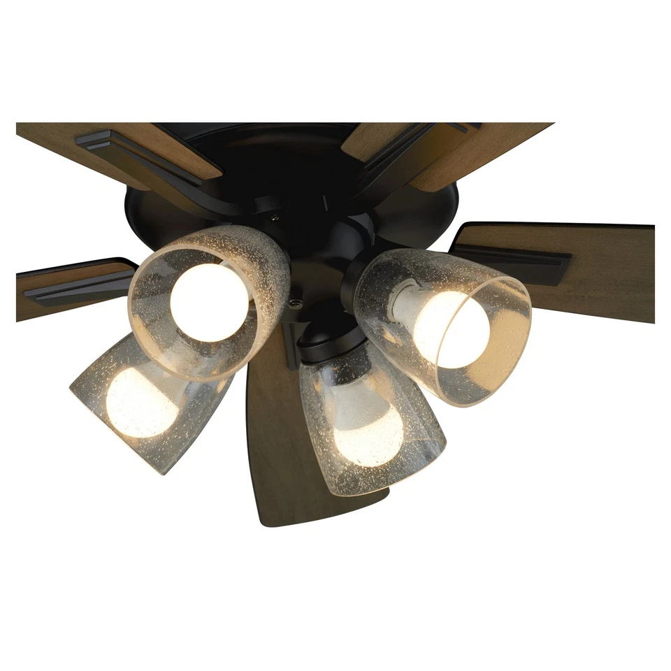 Matte Black 52"Ceiling Fan from the Ovation Collection - Image 2 of 3