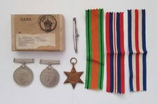 WW2 France Germany Star Group 3 Medals Sweetheart Brooch D Hobday 1496723 RAF