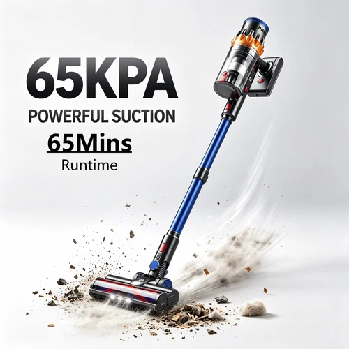 65KPA Cordless Vacuum Cleaner Stick 65Mins Lightweight for Hardwood Floor Carpet deal from eBay