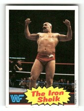 1985 Topps WWF Wrestling 2 The Iron Shiek EX well centered  BXCP46