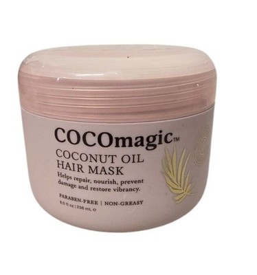 COCOmagic Coconut Oil Hair Mask 8 Oz Deep Repair Nourishing Treatment