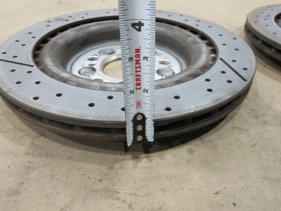 Juego de discos rotor freno trasero derecho izquierdo mercedes slc43 r172 2017 2 piezas 17-20;@2 Foto 3 de 4