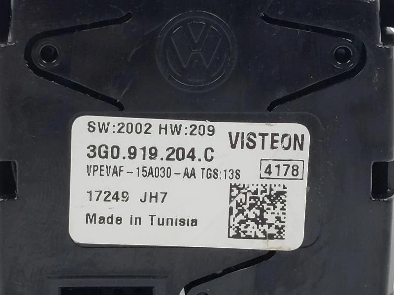 3G0919204C instrumentenblende für VOLKSWAGEN PASSAT VARIANT (3G5) 2014 - CRL - Bild 3 von 4