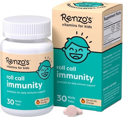 Renzo's Roll Call Immunity - Dissolvable Kids Immune Support Supplement with