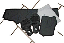 Bundle -Black Slippers, Black & White Tops- Black Leggins -4Pcs - FREE POST