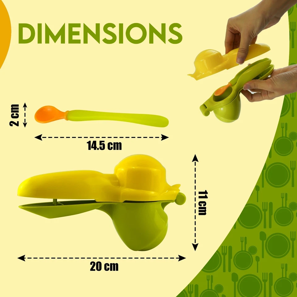Wean Machine Food Juicer Set Squeeze Serve Baby Food Press, Fruit Ricer Masher - Image 3 of 4