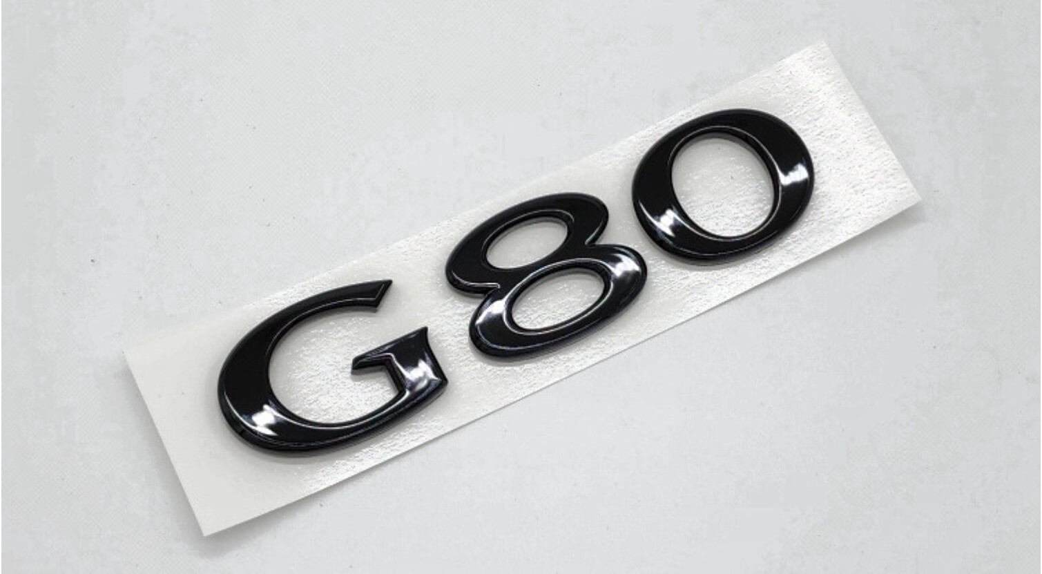 Genesis Gv80 Rear Lettering Hood Trunk Wing Logo Letter Glossy Black Emblem For 2016~2020 Genesis ...