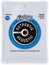 Martin Guitars MA550 Acoustic SP Guitar Strings, Phosphor Bronze, Medium, 13-56