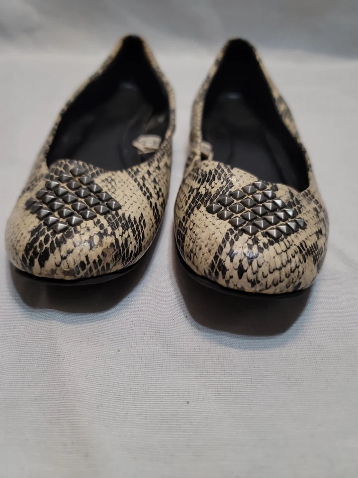 Mossimo Snake Print Studded Ballet Flats Size 8 - Image 2 of 4