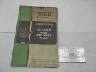 Operator's Manual for John Deere 594Lw Side Delivery Rake Om-E15-450