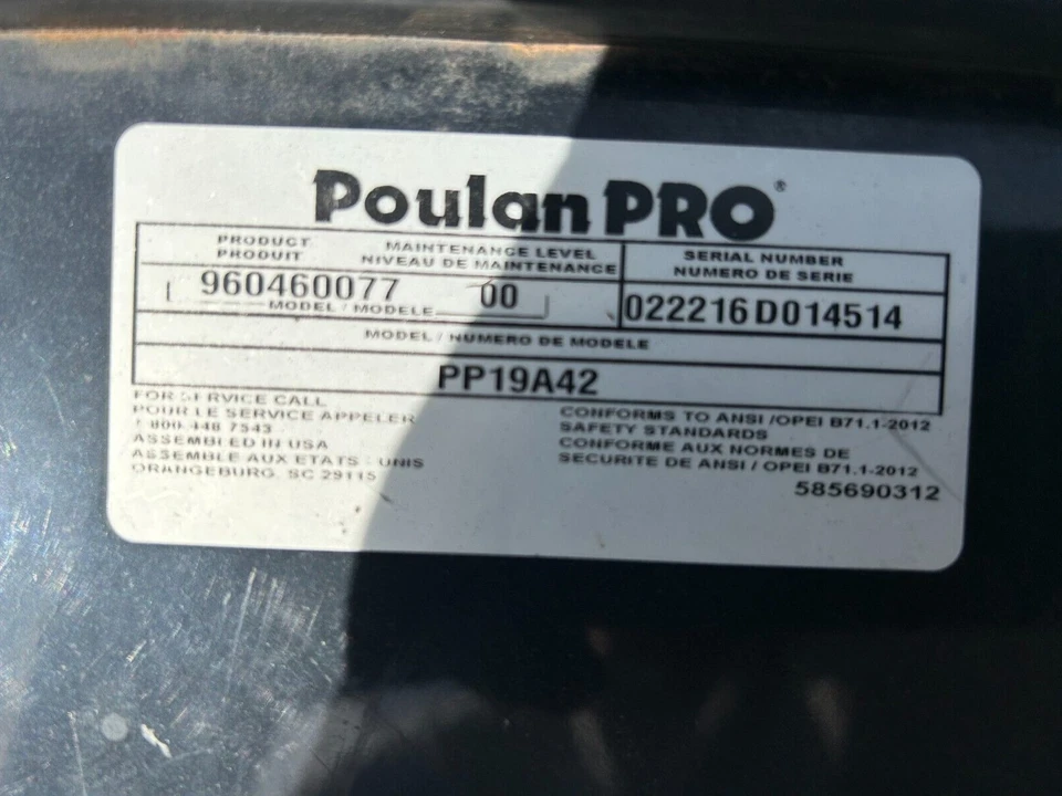 Poulan Pro 960460077    parking brake knob  #587653701 - Image 4 of 4