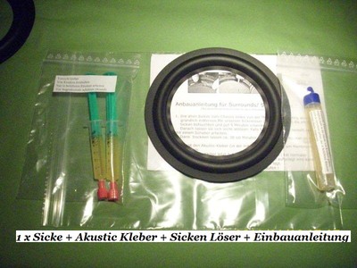 Labtec Space Saver Audio SS100 Rubber Beading Kit 4 '' Quality Speaker Surround