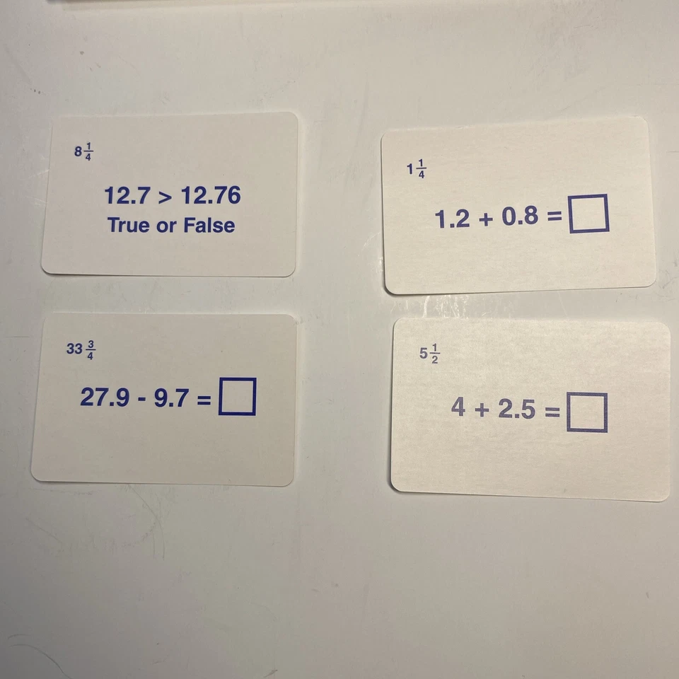 QUIZMO FRACTIONS & DECIMALS #1 Educational Bingo Series Game-Math-Homeschool - Image 4 of 4