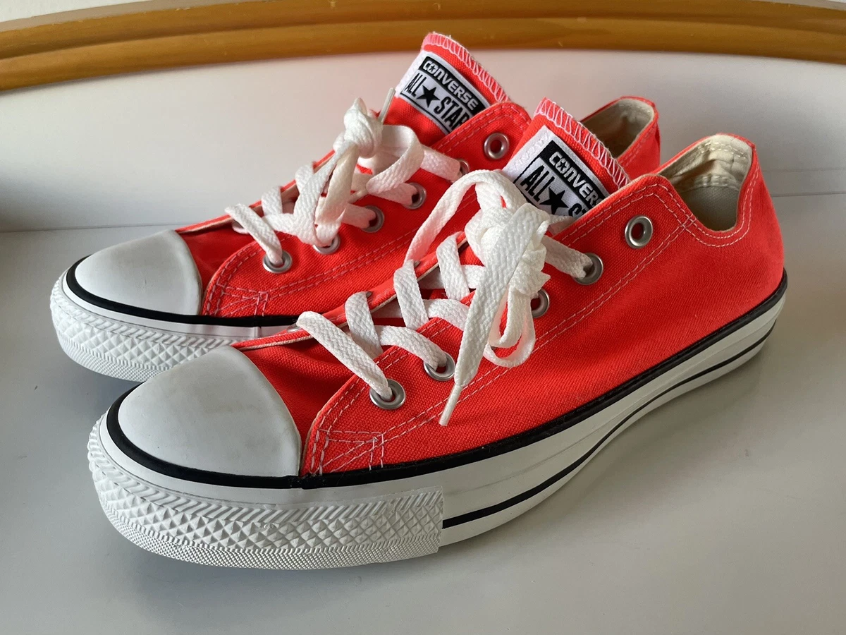 Neon orange converse outlet