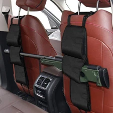 Seat Back Gun Rack Sling Bag Front Seat Gun Organizer Holder for Rifles/Shotguns