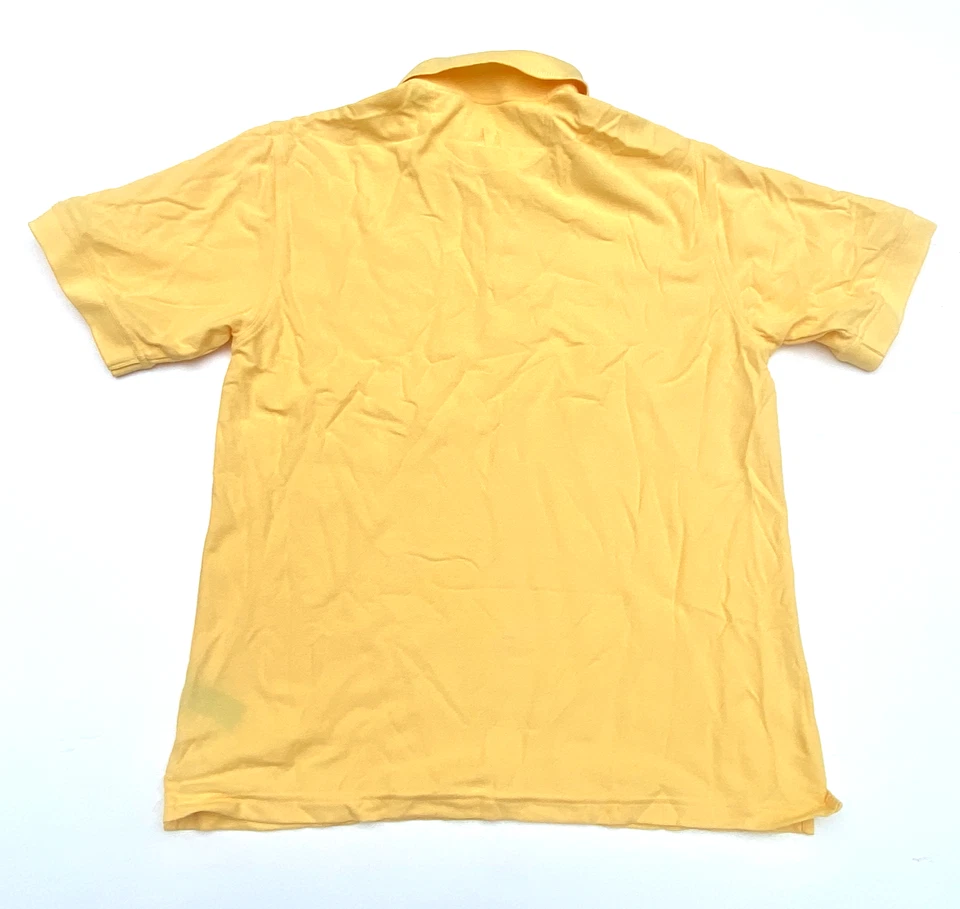 Greg Norman Golf Play Dry Yellow S/S Polo Shirt Size L - image 3 of 4