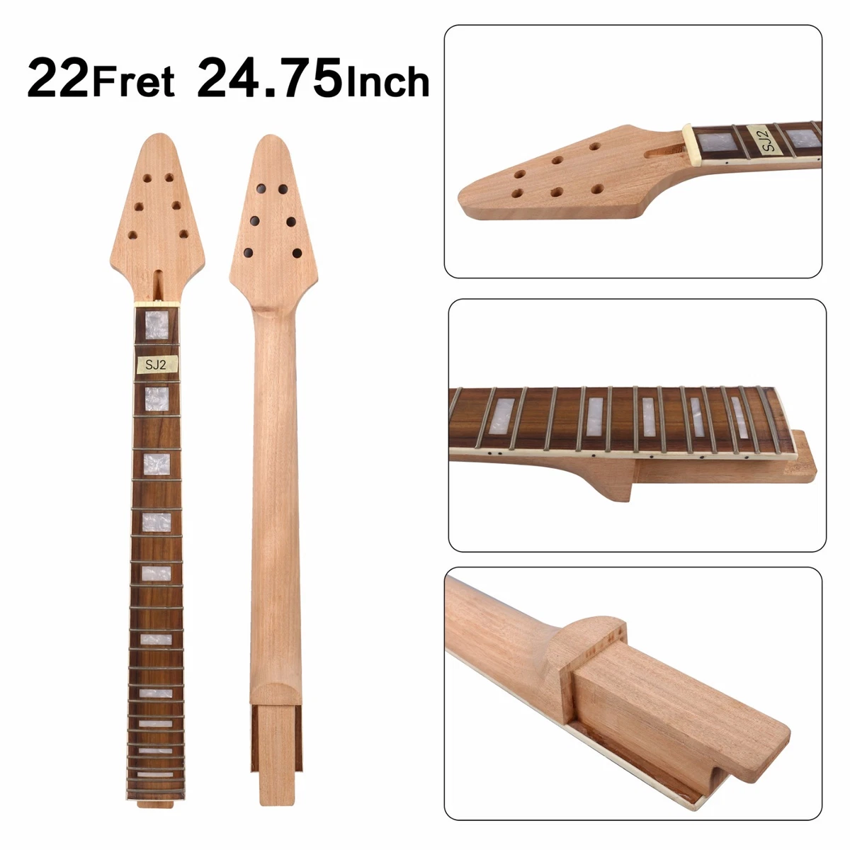 V shaped 2024 guitar neck