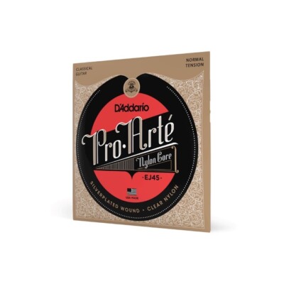 D'Addario EJ45 Pro Arte Silverplated Wound Clear Nylon Classical Guitar Strings