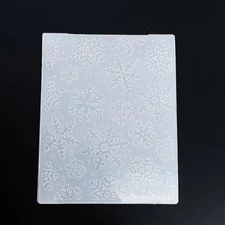 Christmas Snowflake Background Plastic Embossing Folders for Card Making Scrapbo