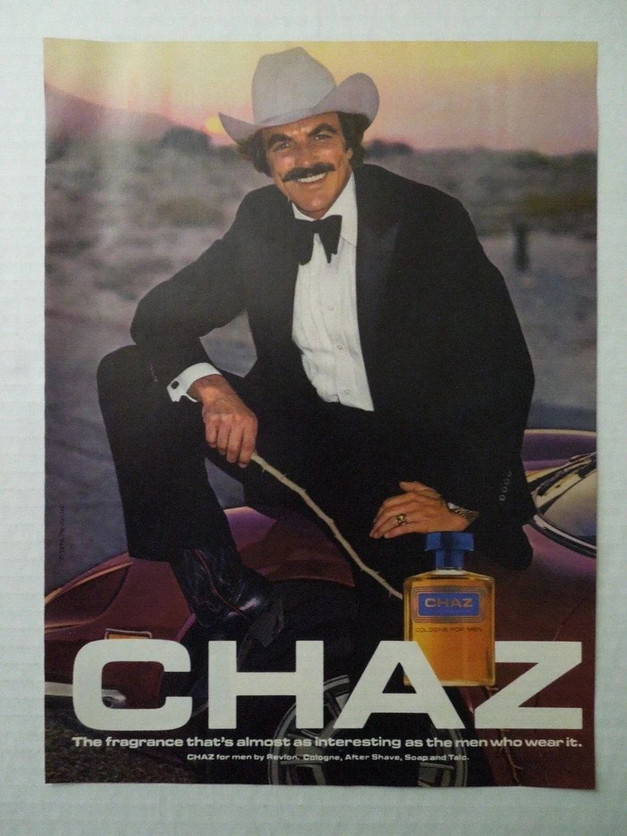 1980 CHAZ Cologne For Men Magazine Ad Actor TOM SELLECK eBay
