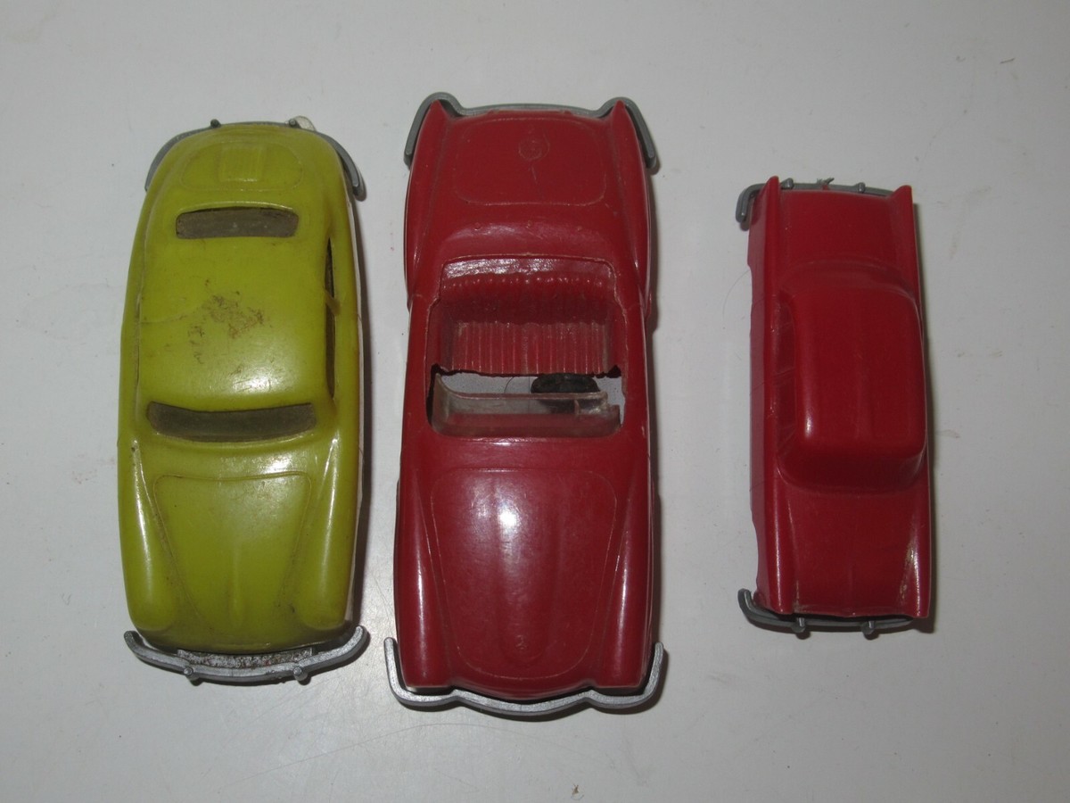 Lot De Voitures Miniatures Anciennes Jeu Code Route : Mercedes, BMW, DKW, Fiat, Jaguar, Etc. - Occasion