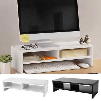 Computer Desktop Monitor Stand Laptop TV Display Screen Shelf Rack ...