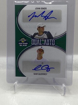 2018 Leaf Grand Slam Dual Auto Green /10 Isner/Querrey
