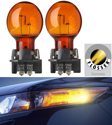Flosser PWY24W 12174NA 24W Two Bulbs DRL Daytime Light Replacement Orange Lamp