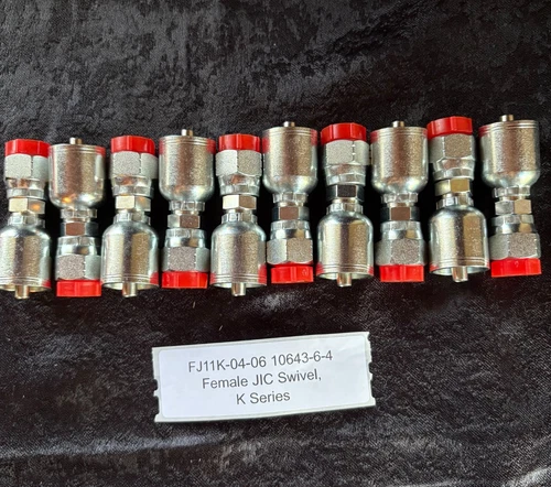 10643-6-4 1/4" to 3/8" JIC Female Parker Aftermarket Hydraulic Hose Fitting 10PK