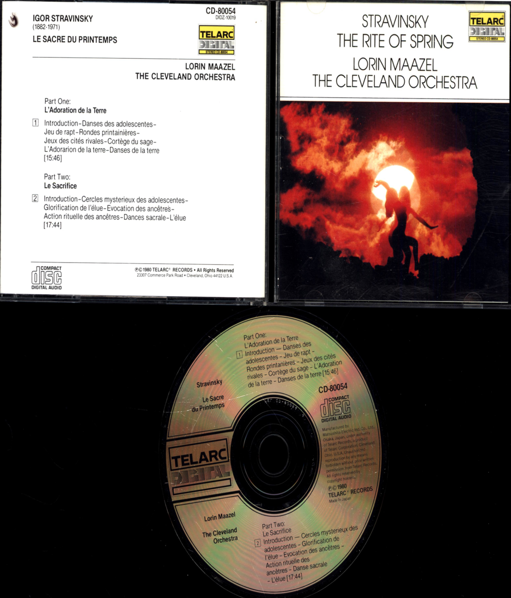 その他 LP/GF Lorin Maazel, Cleveland Orchestra Igor Stravinsky DG10054 Telarc US Vinyl /00400 Maazel/Cleveland Orchestra - Stravinsky: The Rite of Spring