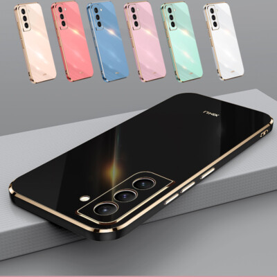 For Samsung Galaxy S25 Ultra S24 S25 FE S23 Plating Rubber Shockproof Case Cover