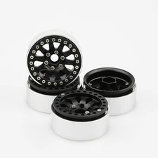 ALIENTAC Four(4) 1.9" Wide 1" Alloy Beadlock Wheel Rim for 1/10 RC Model #033