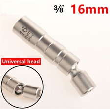 3/8" Drive 16mm Point Remover Wrench Spark Plug Socket Thin Wall for Autos Car'
