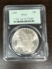 1885 $1 Morgan Silver Dollar Coin OGH PCGS MS64 **Old Green Rattler** PQ